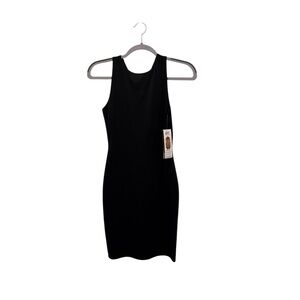 Elegant Black Sleeveless Mini Dress